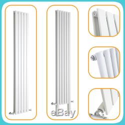 White Vertical Designer Radiators Upright Column Modern Central Heating UK