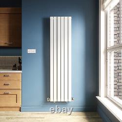 White Vertical Radiator 1800 x 452 Flat Panel Single Central Heating Tall Rads