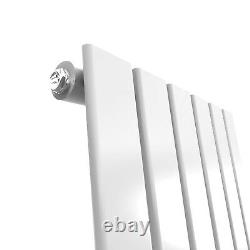 White Vertical Radiator 1800 x 452 Flat Panel Single Central Heating Tall Rads