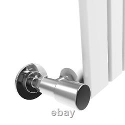 White Vertical Radiator 1800 x 452 Flat Panel Single Central Heating Tall Rads