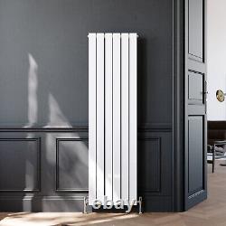 White Vertical Radiator Single 1800 x 452 Flat Panel Tall Rads Central Heating