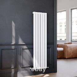 White Vertical Radiator Single 1800 x 452 Flat Panel Tall Rads Central Heating