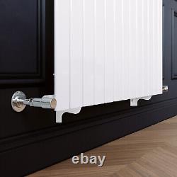 White Vertical Radiator Single 1800 x 452 Flat Panel Tall Rads Central Heating